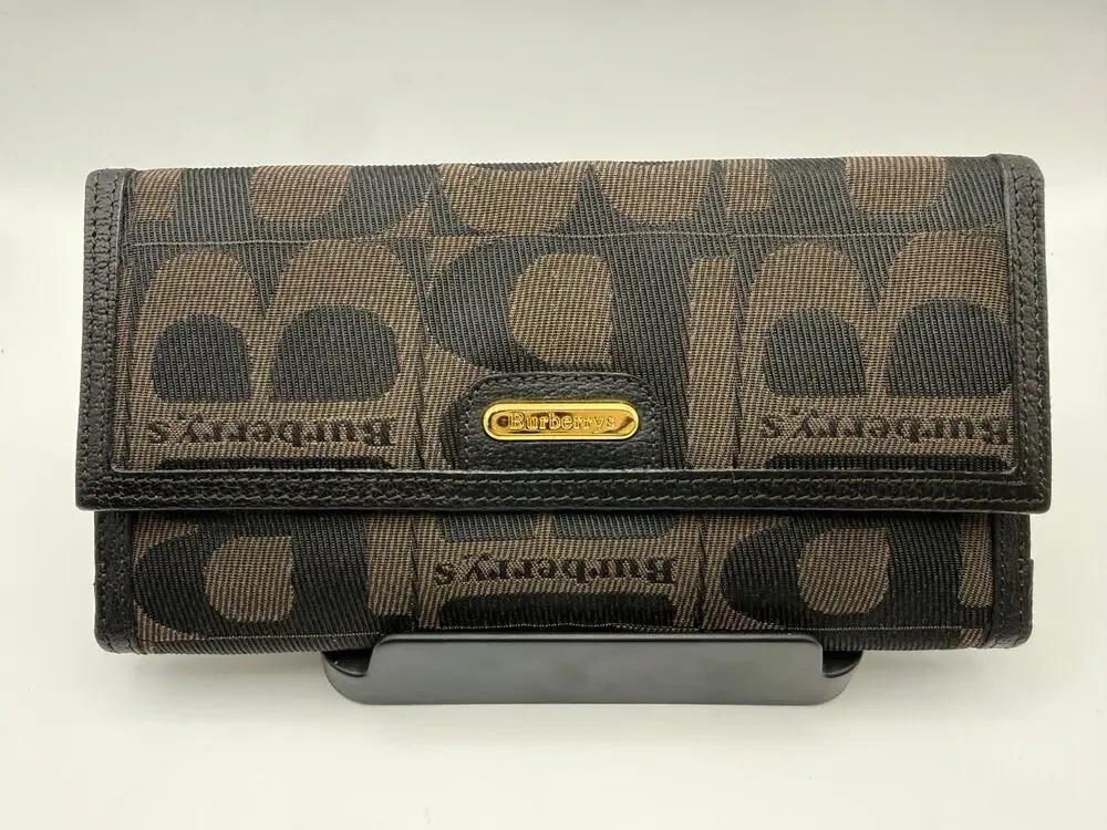 Burberrys of London Vintage Continental Long Wallet – Brown/Black